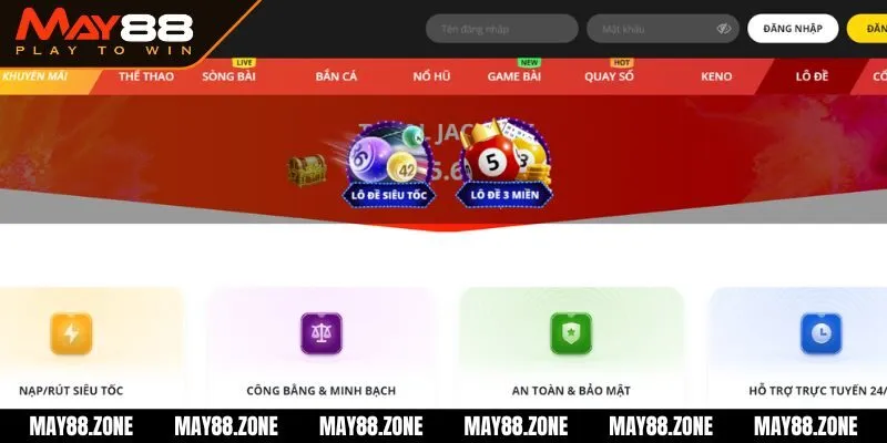 May88 - Nhà Cái Bóng Đá May88.com Chính Thức 18 Lô Đề, Xổ Số 1 ăn 99